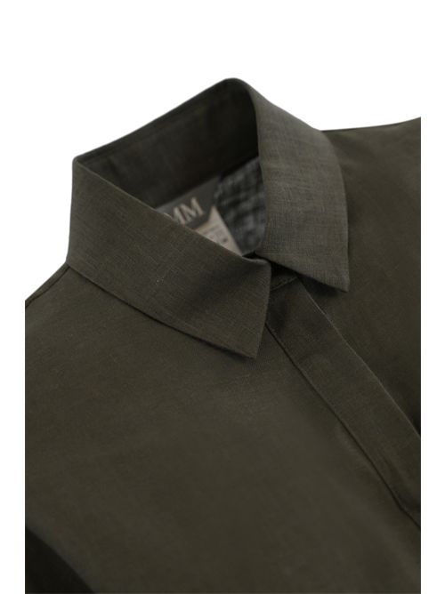 Camicia boxy Mirano in lino Verde MM Max Mara | 2516111028600009